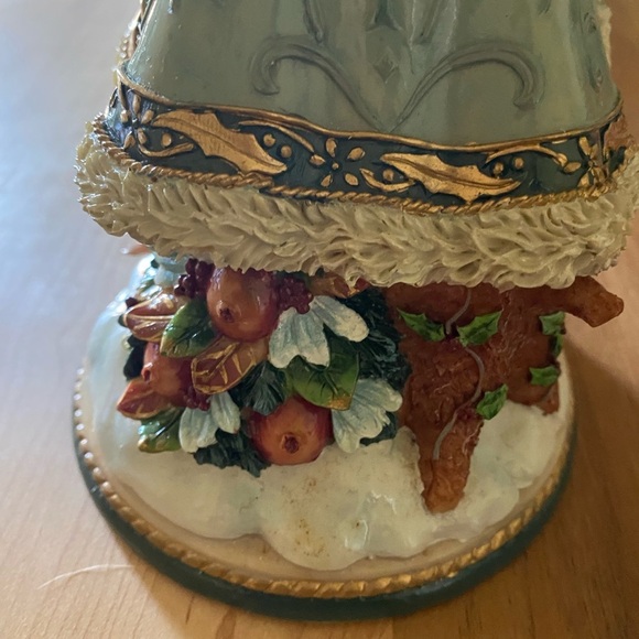 Rare Fitz and Floyd Clairmont Christmas Musical Santa Plays Deck The Halls 9.5” - Picture 16 of 17